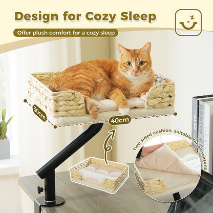 360° Rotatable Cat Bed Stand for Indoors