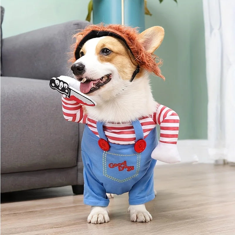 Bloody Doll Halloween Costume for Dogs Pet Zen