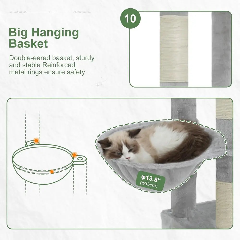 71.7'' Tall Cat Tower  Sturdy Heavy Duty