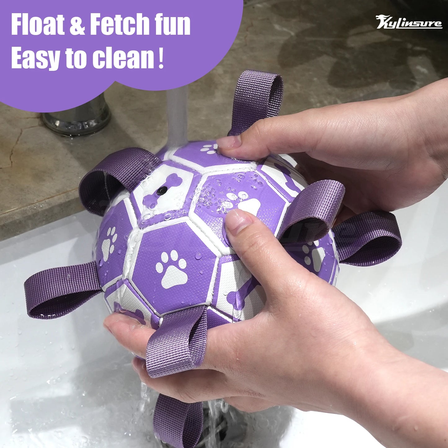 Soccer Ball with Straps, Interactive Toy for Tug of War