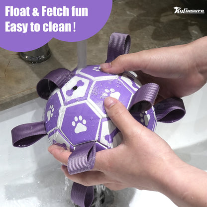 Soccer Ball with Straps, Interactive Toy for Tug of War