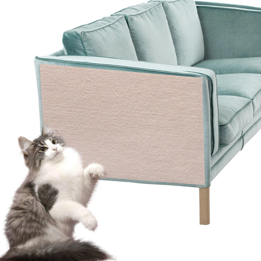 Self-Adhesive Trimmable Cat Scratching Rug Furniture Sofa Couch Protector