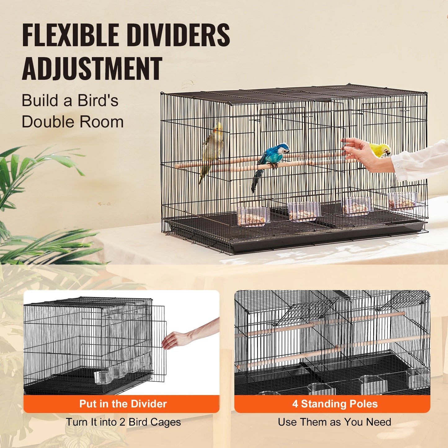 30In Flight Bird Cage Stackable