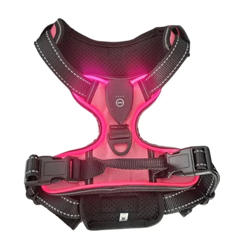 Led Dog Harness  Adjustable Rechargeable