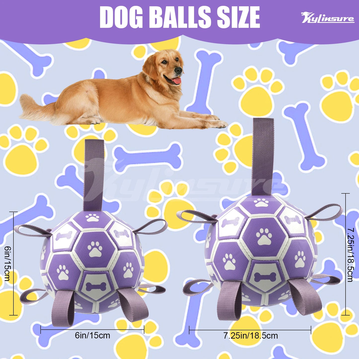 Soccer Ball with Straps, Interactive Toy for Tug of War