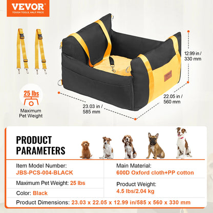 Dog Car Seat Waterproof Booster Seat