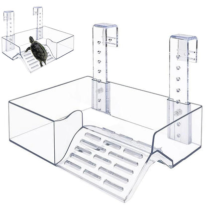 Floating Turtle Basking Platform Transparent Perforated