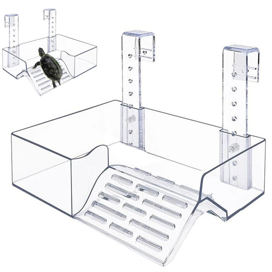 Floating Turtle Basking Platform Transparent Perforated