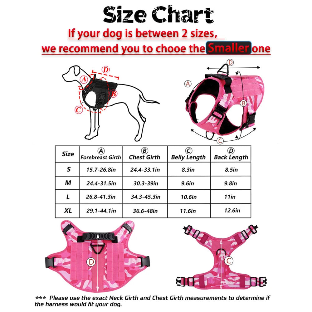 Military Pink Camouflage  Harness