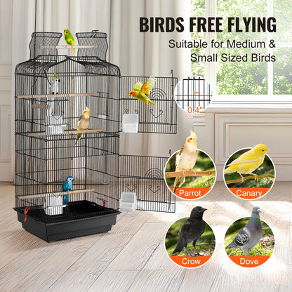 Open Top Large Parrot Bird Cage