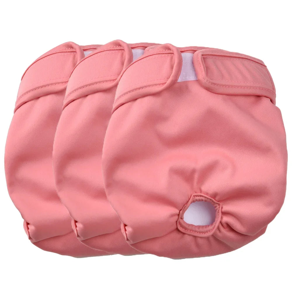 3Pcs Reusable Female Diapers