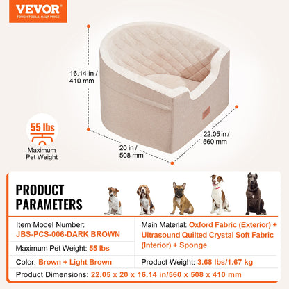 Dog Car Seat Waterproof Booster Seat