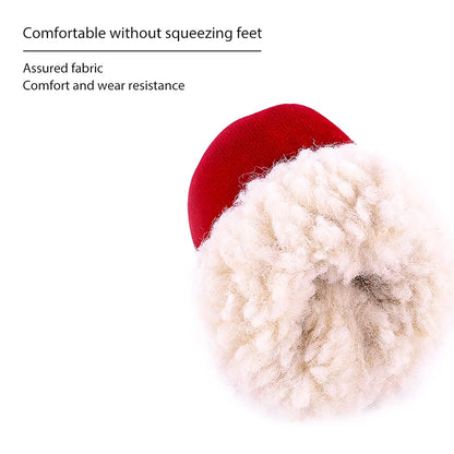 4Pcs Plush Snow Boots for Small Medium Dog Cats