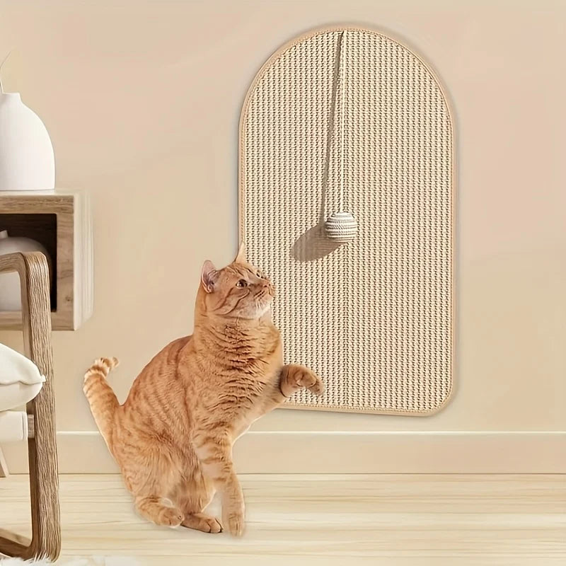 Durable, Sofa-Safe Scratch Board with Playful Toy for Cats