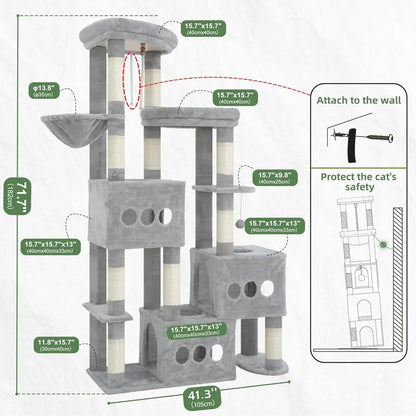 71.7'' Tall Cat Tower  Sturdy Heavy Duty