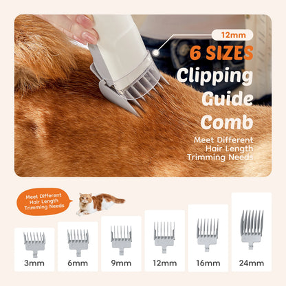 2.5L Professional Pet Grooming Vacuum Kit 3 Modes