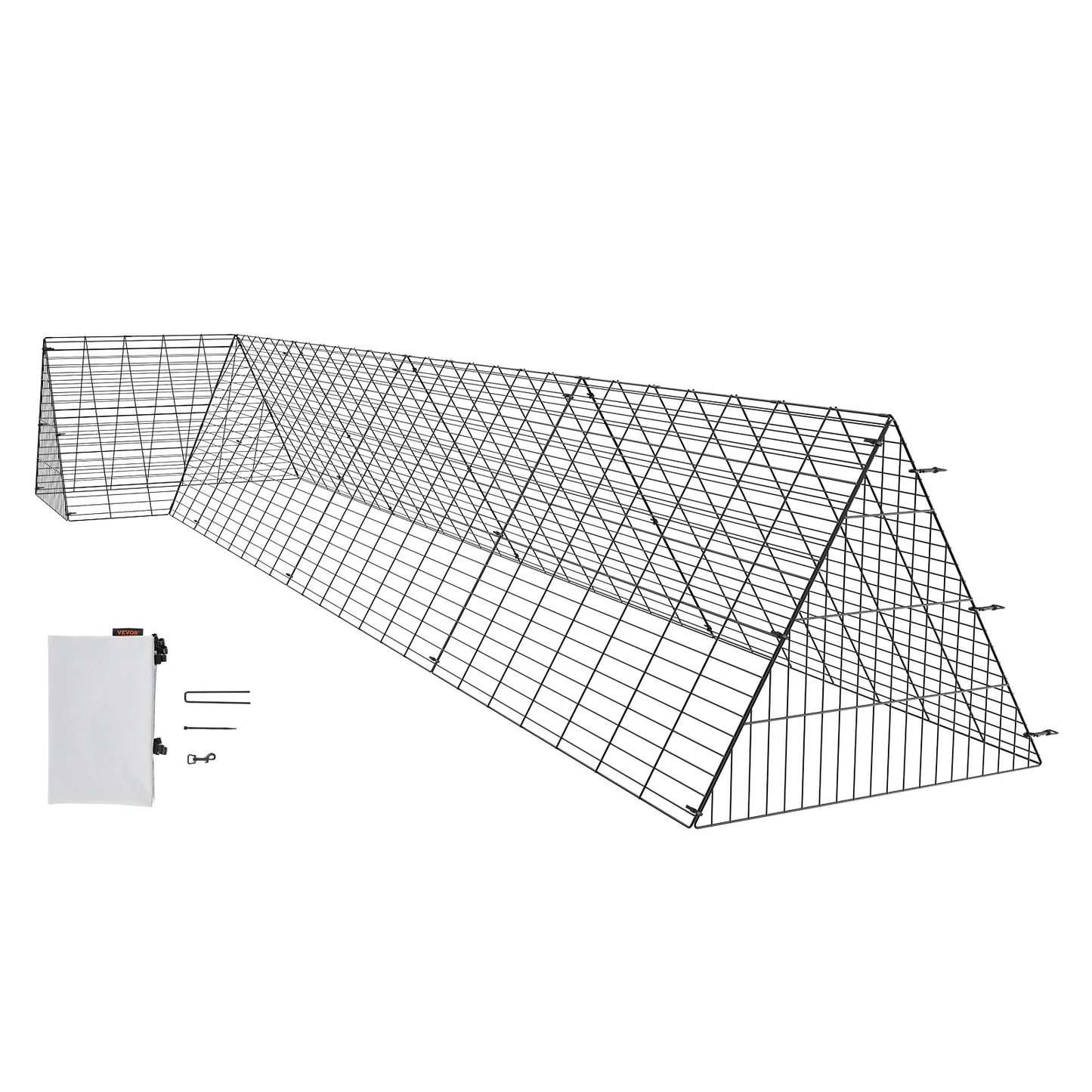 Chicken Tunnels 157.5 x 39.4 x 24.2  for Yard Portable