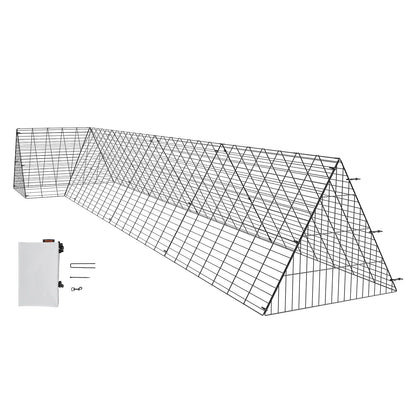 Chicken Tunnels 157.5 x 39.4 x 24.2  for Yard Portable