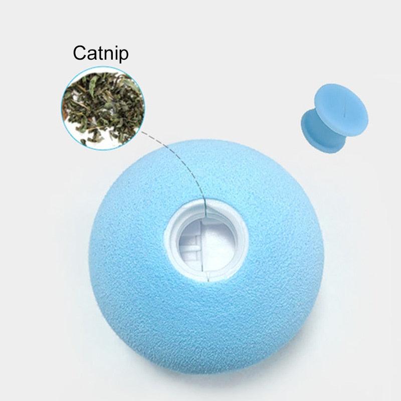 HAMNIFY Interactive Cat Sound Ball | Lifelike Animal Sounds, Catnip-Ready | Pink, Blue & Yellow Stevvex