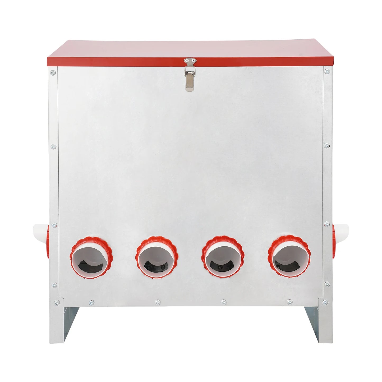 10 Ports Galvanized Metal Chicken Feeder 66.14LBS