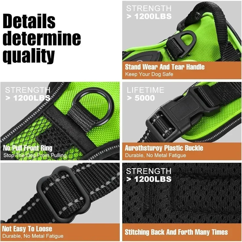 Led Dog Harness  Adjustable Rechargeable