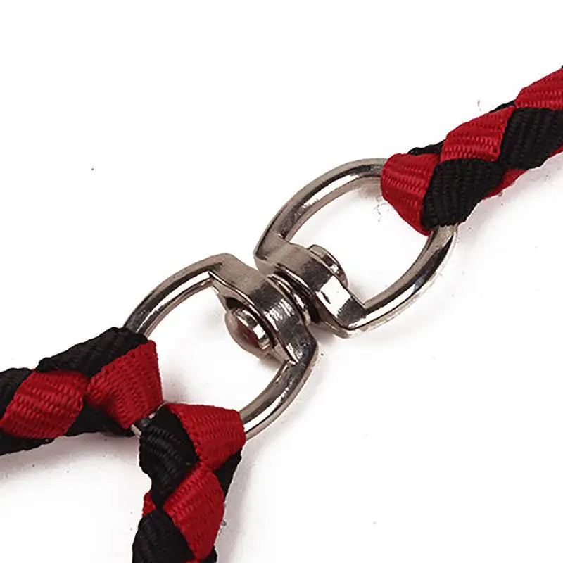 1.4m Pet Double Leash 2 Way Couplers Elastic Extended