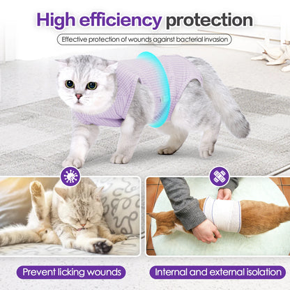 Cat Recovery Suit Onesie for Cats