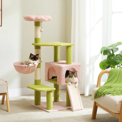 Flower Cat Tree Multi-Level Tower with Sisal