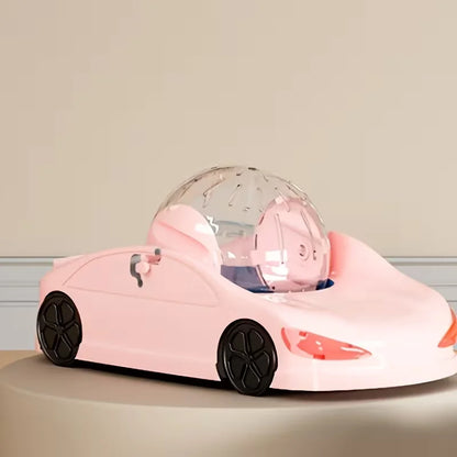 A super sized pet sports car toy with rolling balls