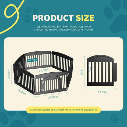 Plastic 6 Panel  Playpen