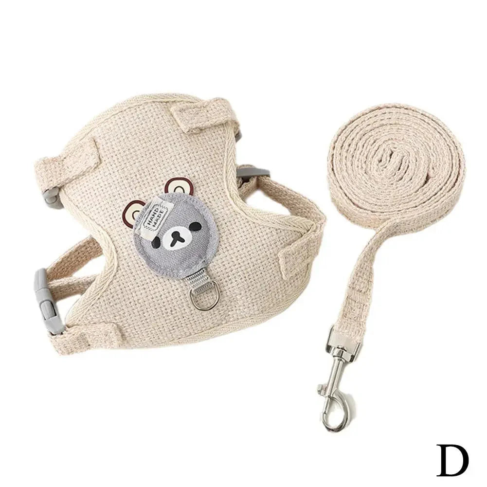 Undershirt Vest Harness & Leash for Small Dogs & Cats | Adjustable & Breathable Econic Blanks