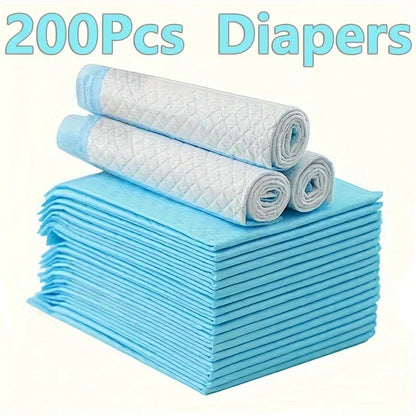 40/50/100/200pcs Super Absorbent Odor-Control Diaper And Training Pads
