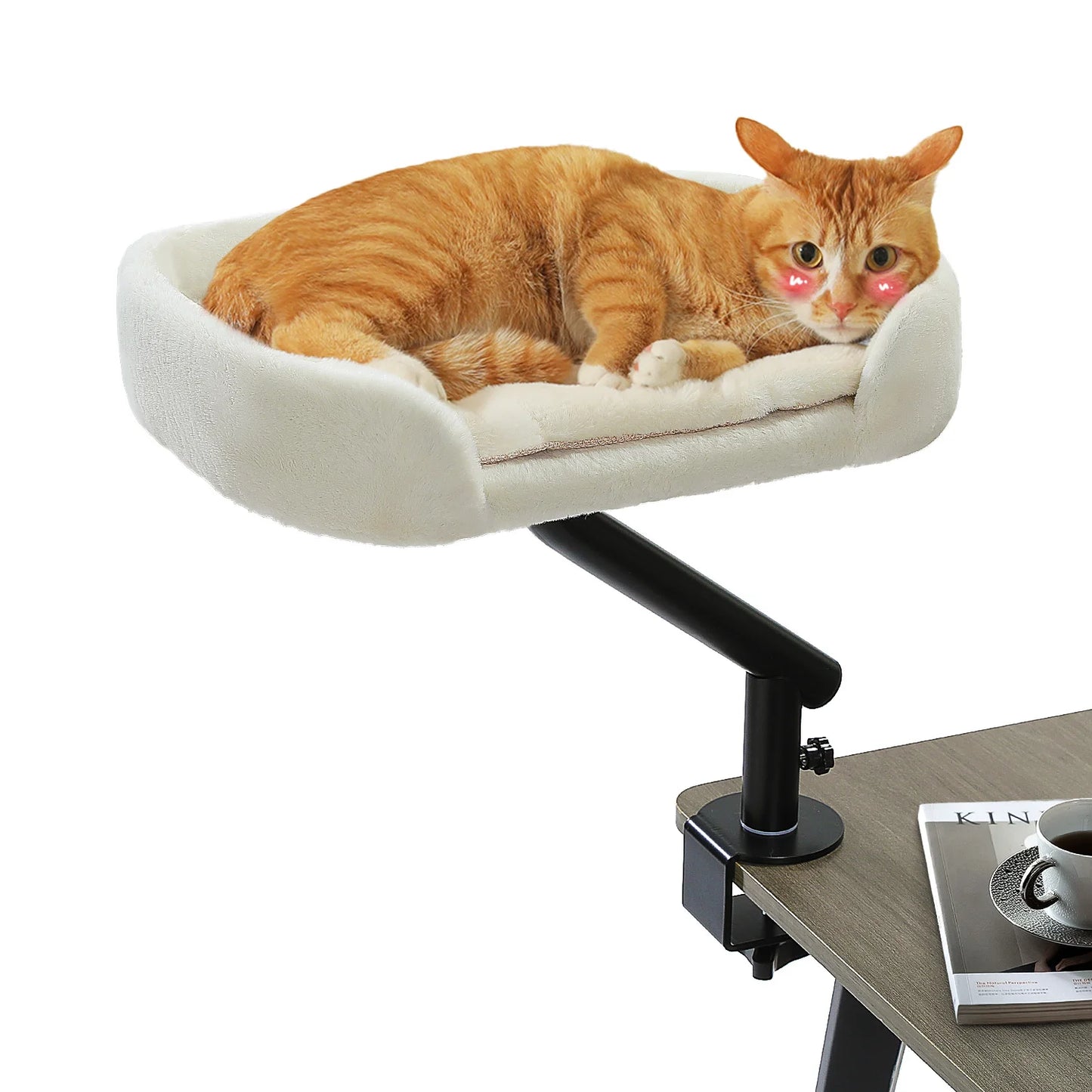360° Rotatable Cat Bed Stand for Indoors