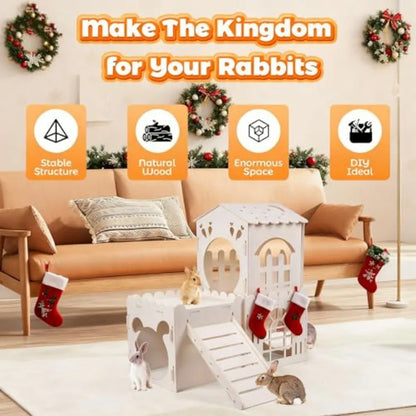 Large Rabbit House Wooden