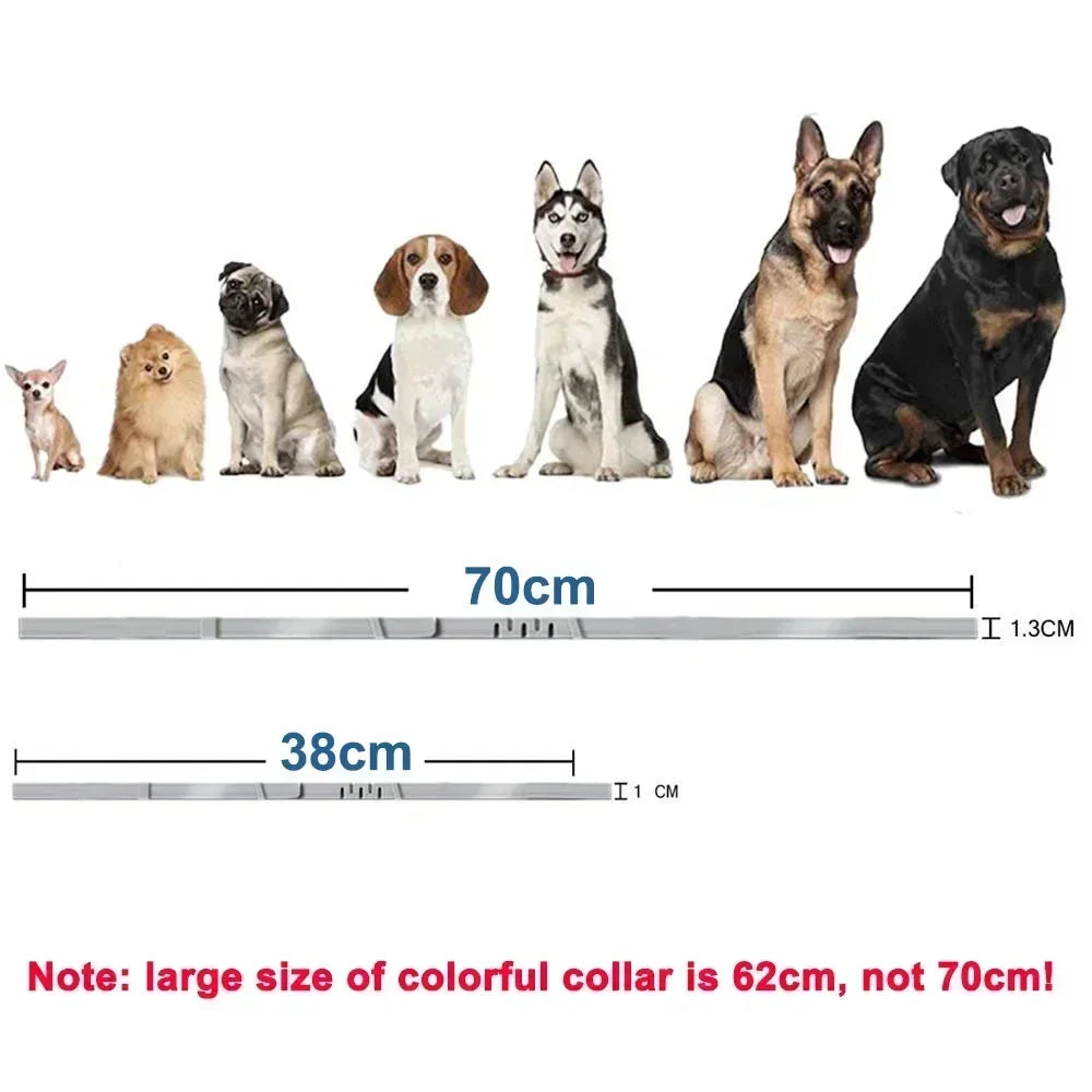 Adjustable Waterproof Plastic Dog Collar for Small Medium Large