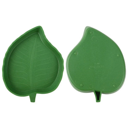 Leaf Shape Reptile Feeder Food Water Bowl For Small Pets