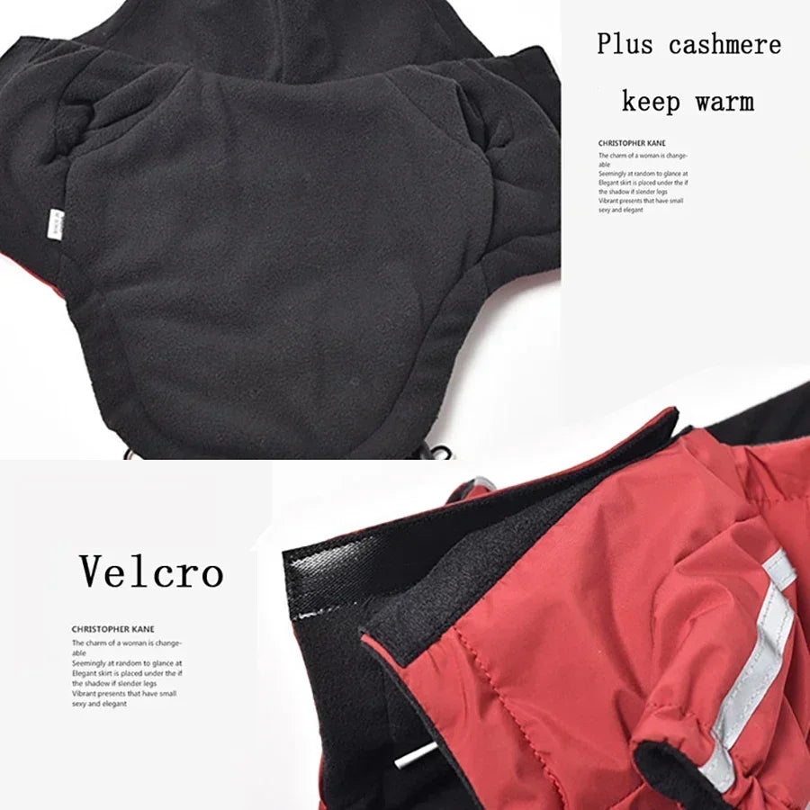 Reflective Autumn Winter Waterproof Warm Coat
