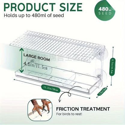 Large Window Bird Feeder