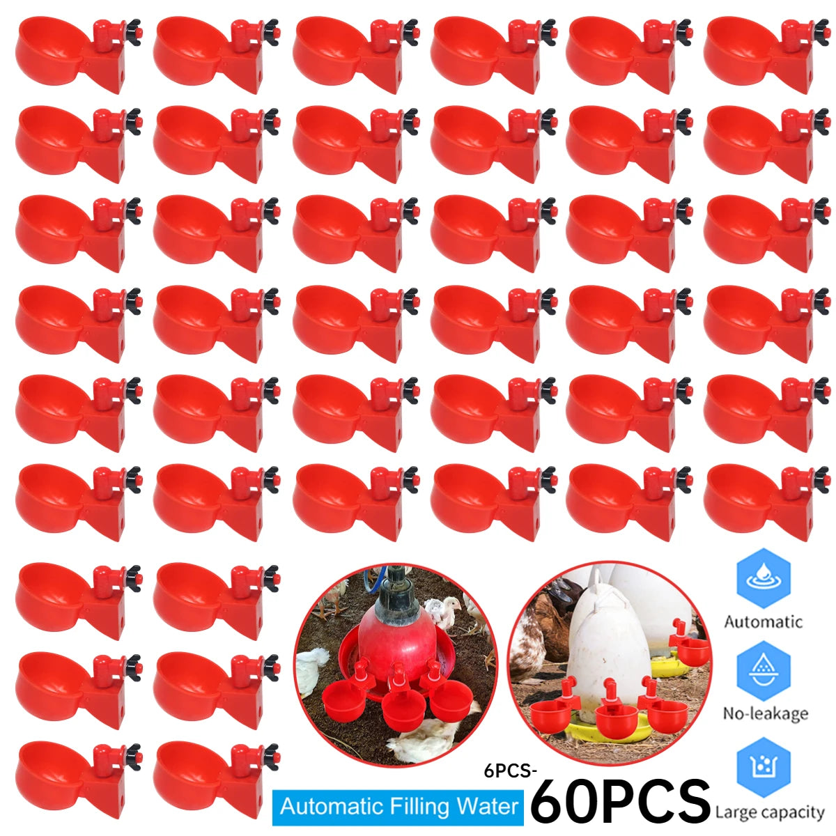 36-1PCS Chicken Automatic Drinker Feeder