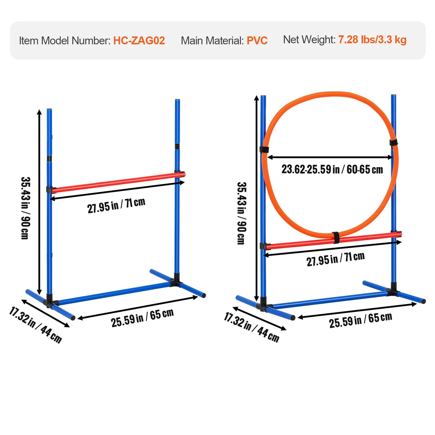 Dog Agility Training Equipment 4 PCS Set