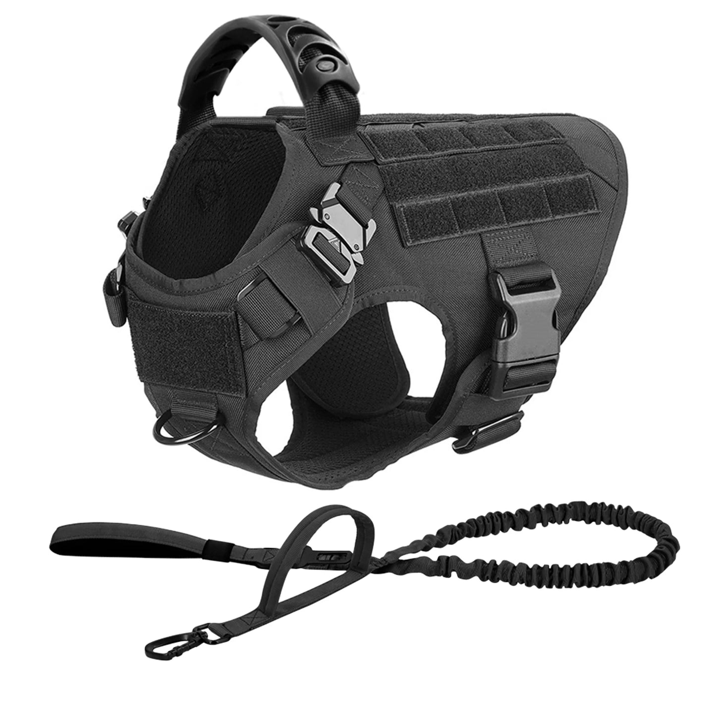 Tactical Dog Harness Leash Set Training Walking Hunting
