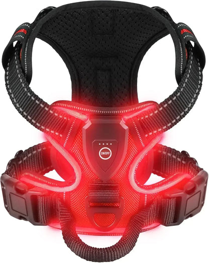 Led Dog Harness  Adjustable Rechargeable