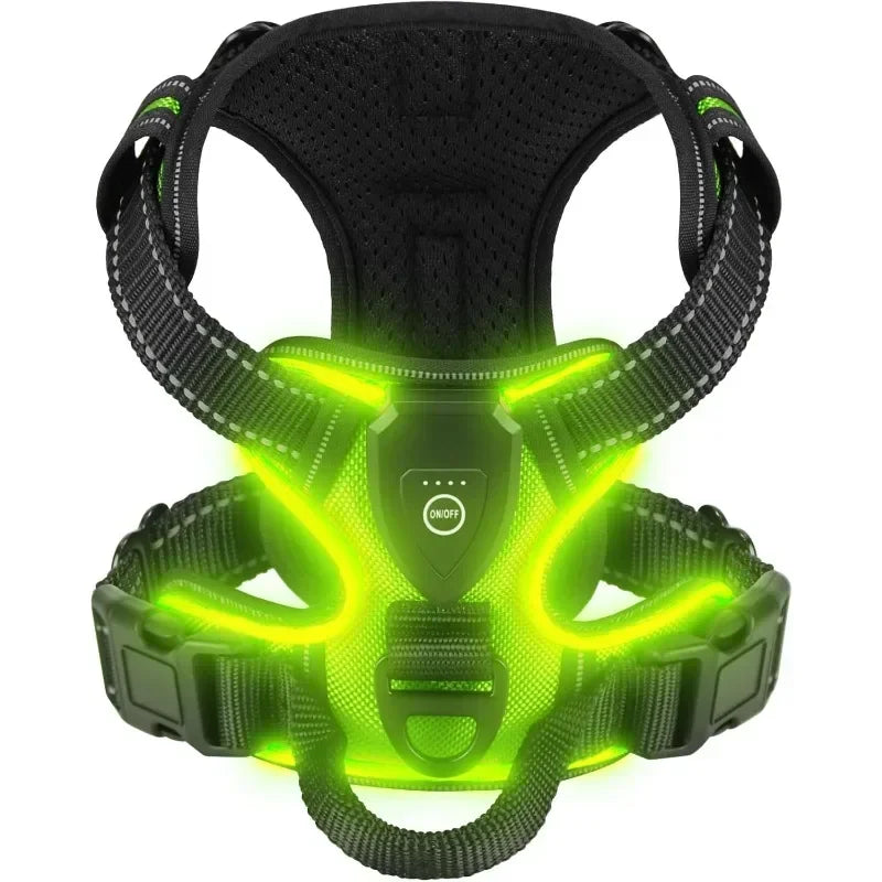 Led Dog Harness  Adjustable Rechargeable