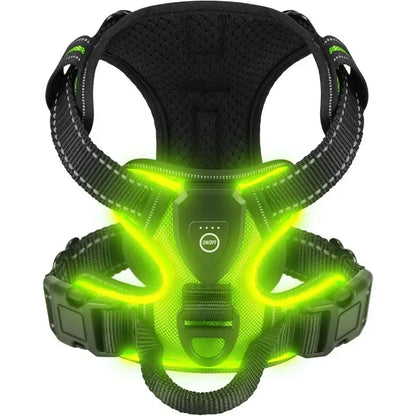 Led Dog Harness  Adjustable Rechargeable