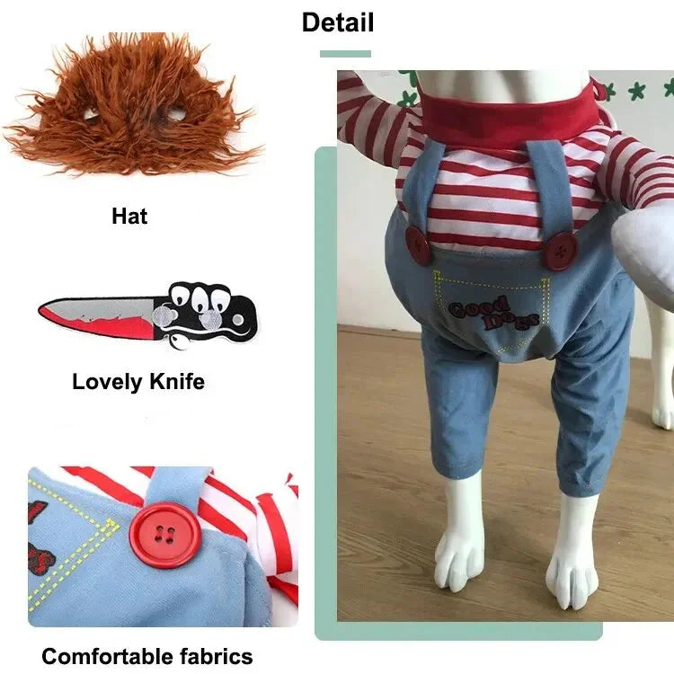 Halloween Dagger Pet Costume – Funny Knife-Holding Dress-Up Econic Blanks