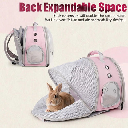 Back Expandable Backpack for Small Animals