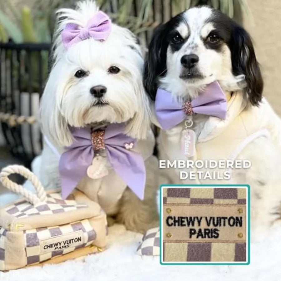 Checker Chewy Trunk Plush Designer Toys with Squeaker