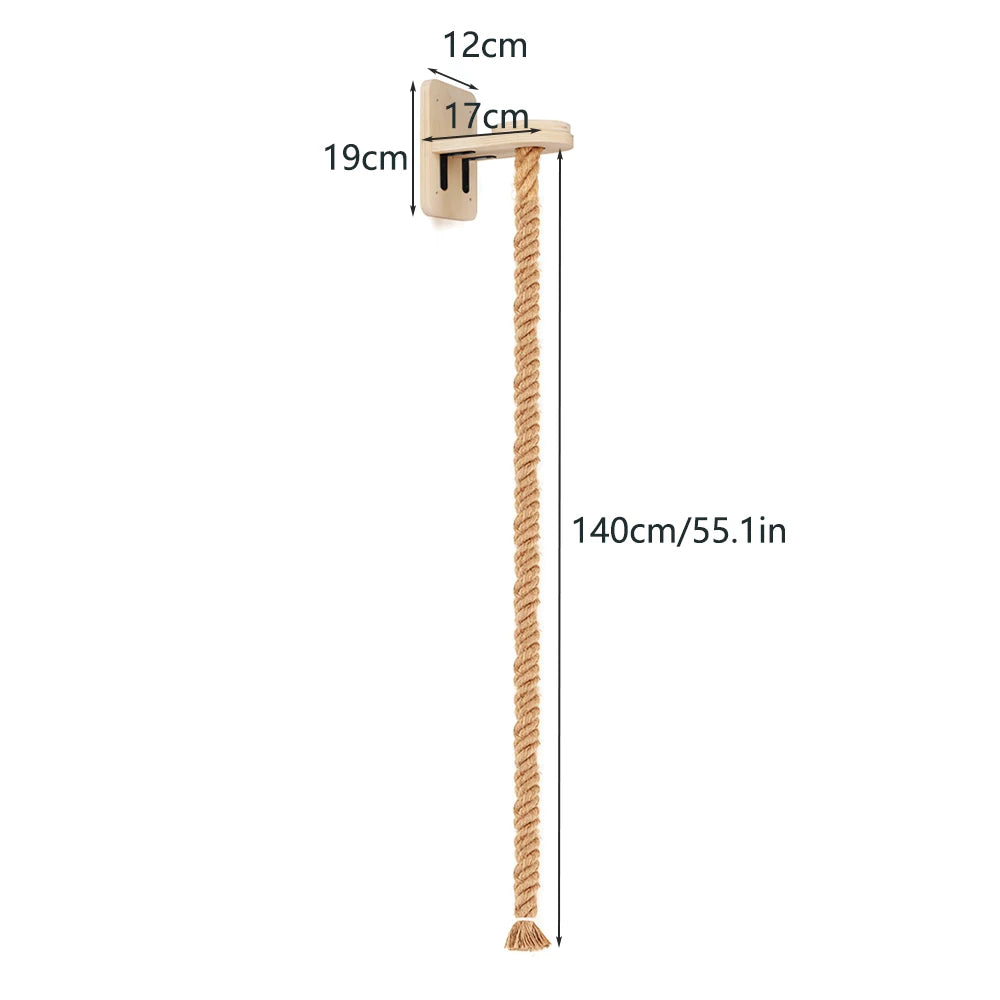 Climbing Shelf and Rope Tree Wall Mounted