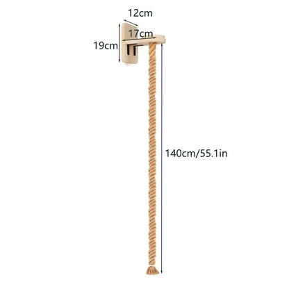 Climbing Shelf and Rope Tree Wall Mounted