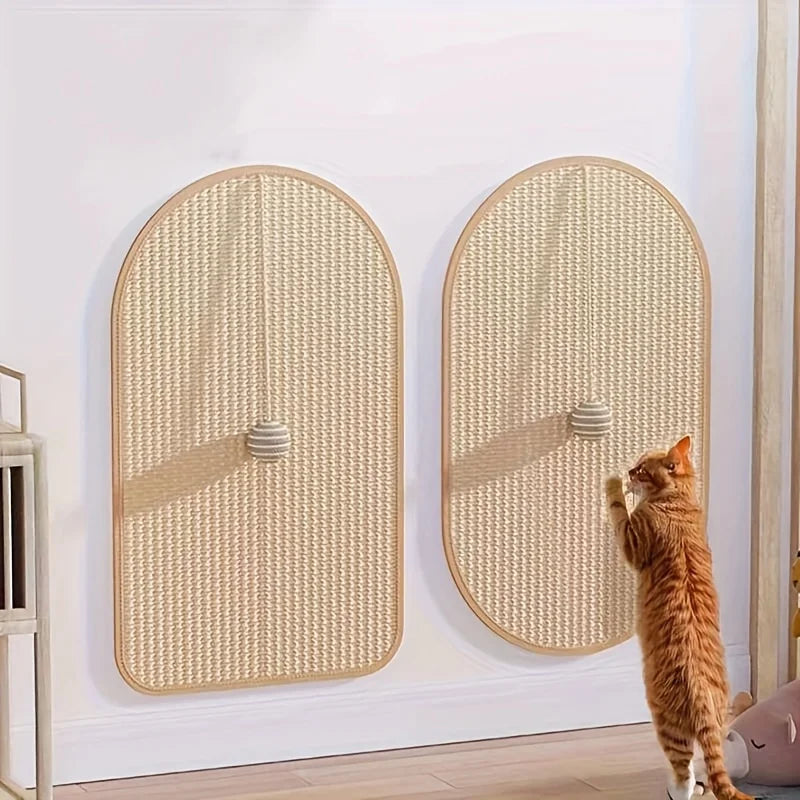 Durable, Sofa-Safe Scratch Board with Playful Toy for Cats